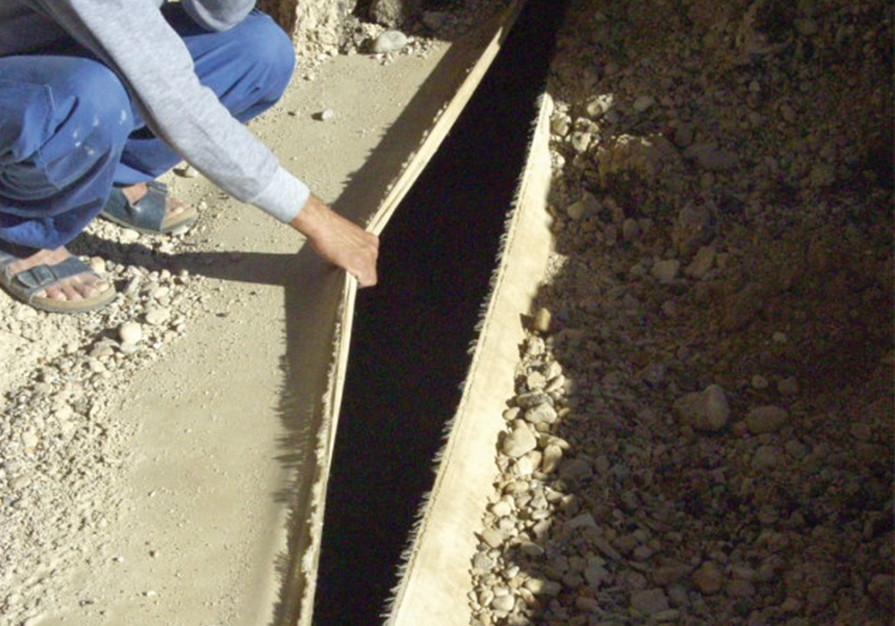 Bridging over sinkholes by Geogrids and Geotextiles -Dead sea