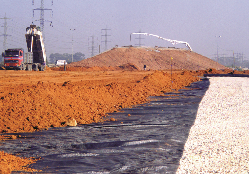 Drainage, separation and reinforcement of sub-bases