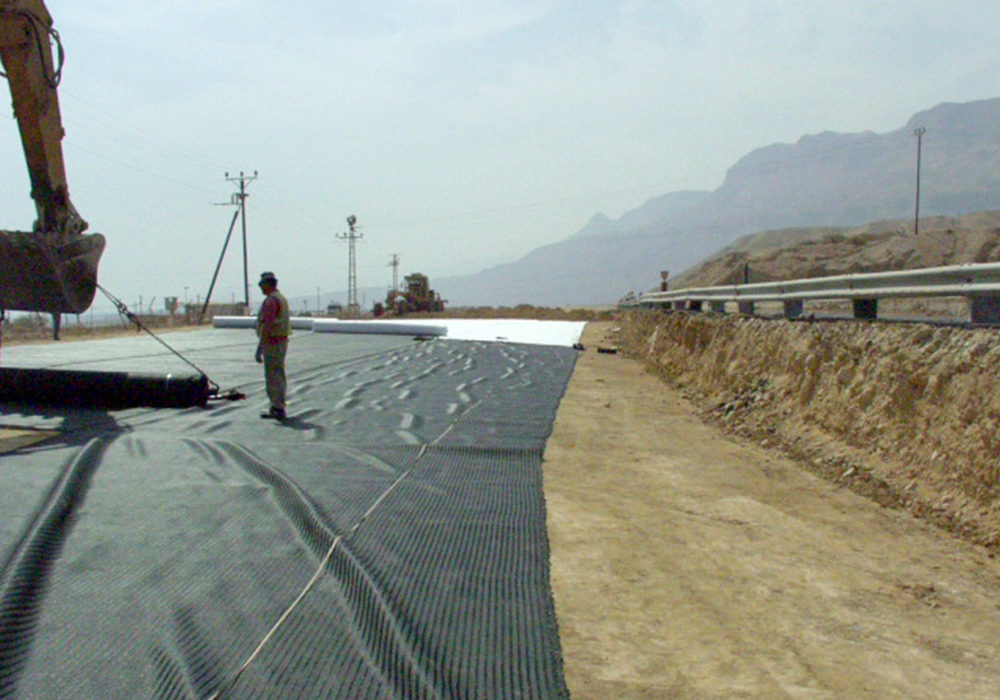 Bridging over sinkholes by Geogrids and Geotextiles - Ein Gedi