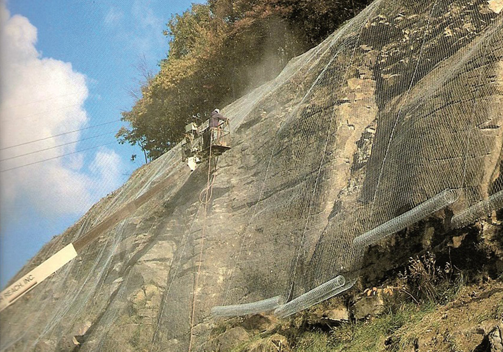 RFN - Rocks fall netting protection